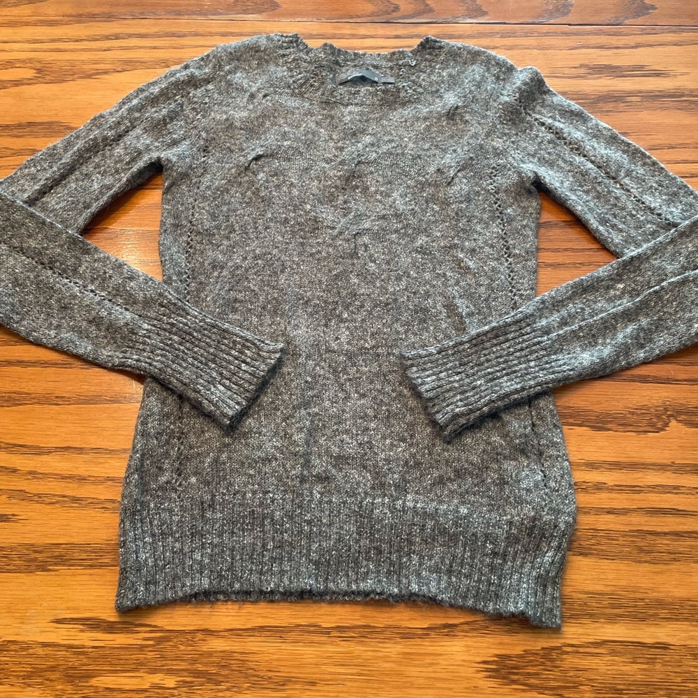 Prana Gray Crew Neck Sweater